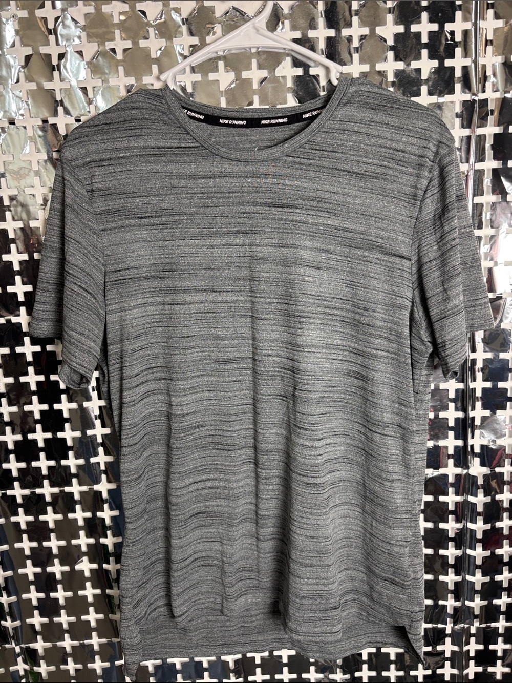 Nike Running Men's Heather Grey Performance Tee